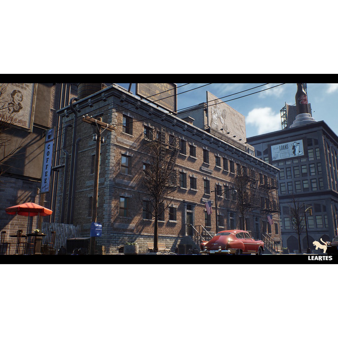 1900s Environments Mega Bundle 3D Model – Low Poly Game Ready Assets - View 6