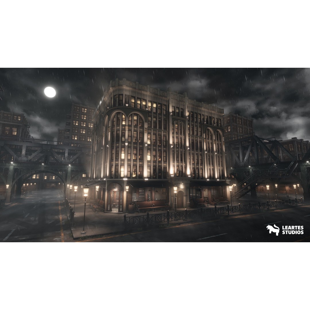 1900s Environments Mega Bundle 3D Model – Low Poly Game Ready Assets - View 8