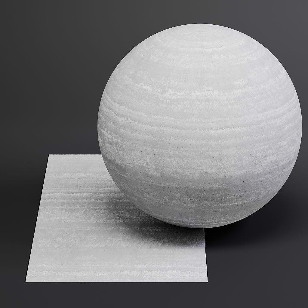 Concrete 3D Model – Structured PBR Materials, 8K Seamless Textures