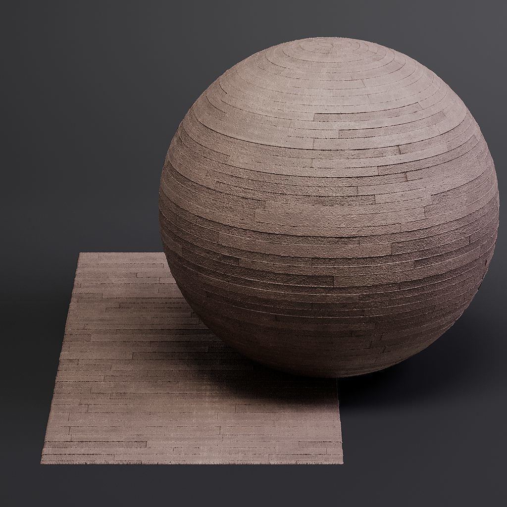 Concrete 3D Model – Structured PBR Materials, 8K Seamless Textures - View 19