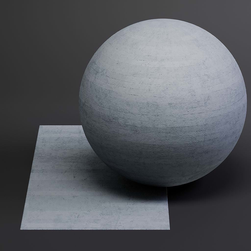 Concrete 3D Model – Structured PBR Materials, 8K Seamless Textures - View 29