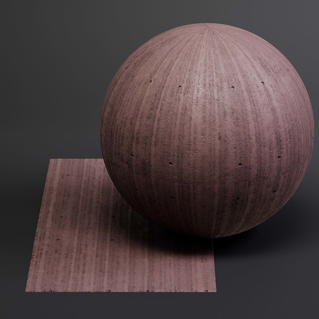 Concrete 3D Model – Structured PBR Materials, 8K Seamless Textures - View 31