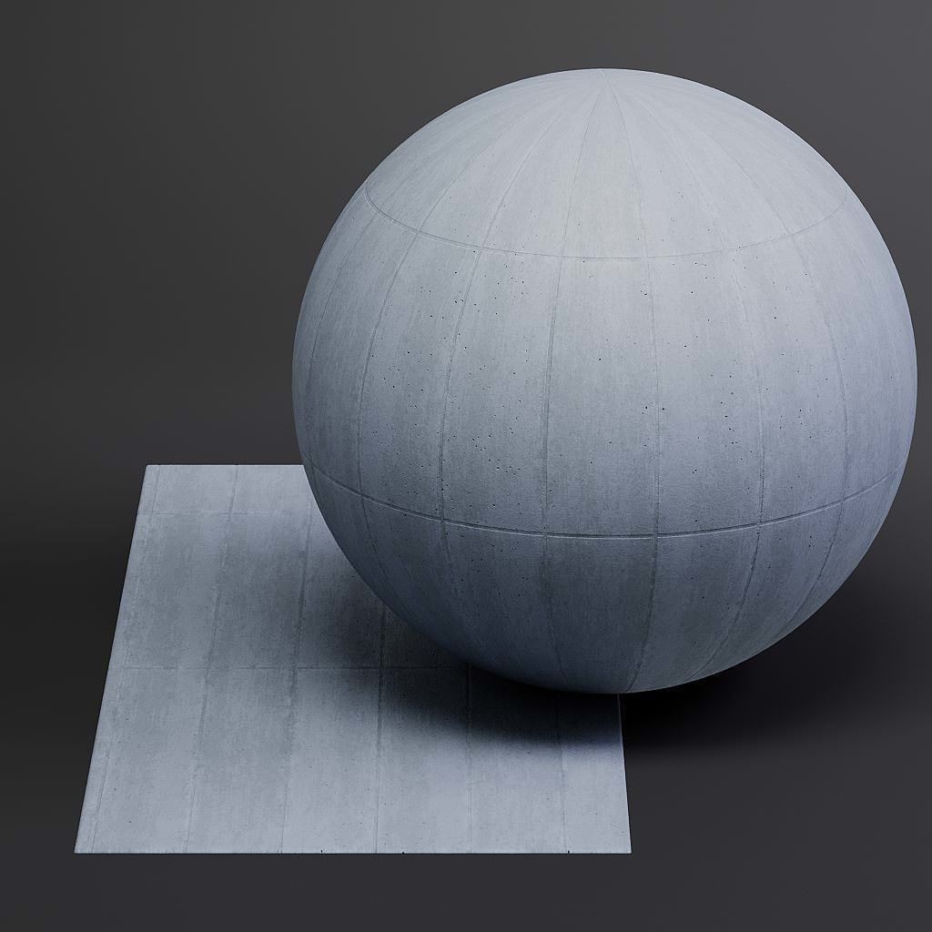 Concrete 3D Model – Structured PBR Materials, 8K Seamless Textures - View 43