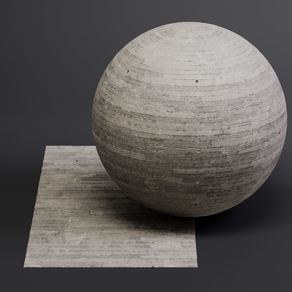 Concrete 3D Model – Structured PBR Materials, 8K Seamless Textures - View 53