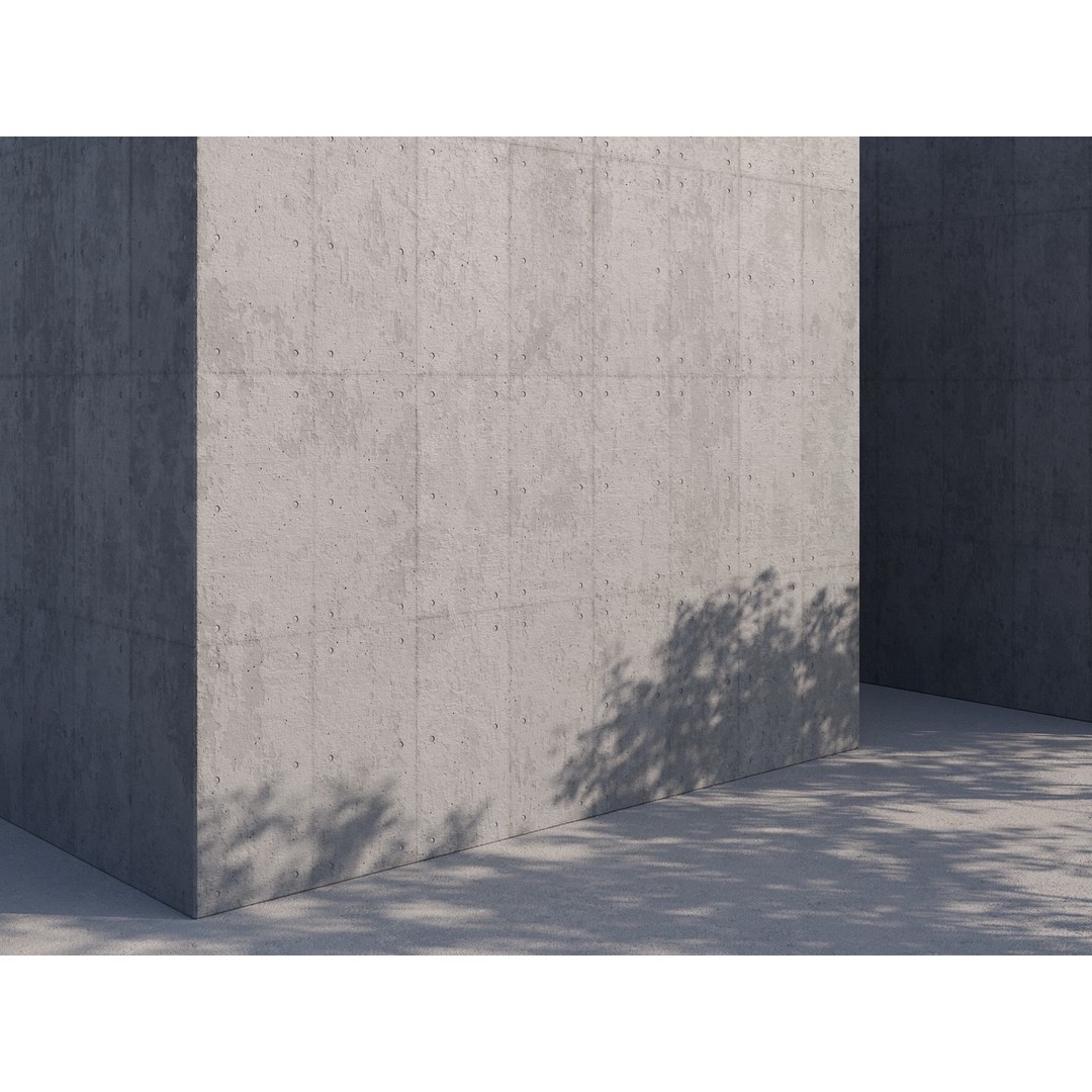 Concrete 3D Model – Structured PBR Materials, 8K Seamless Textures - View 60