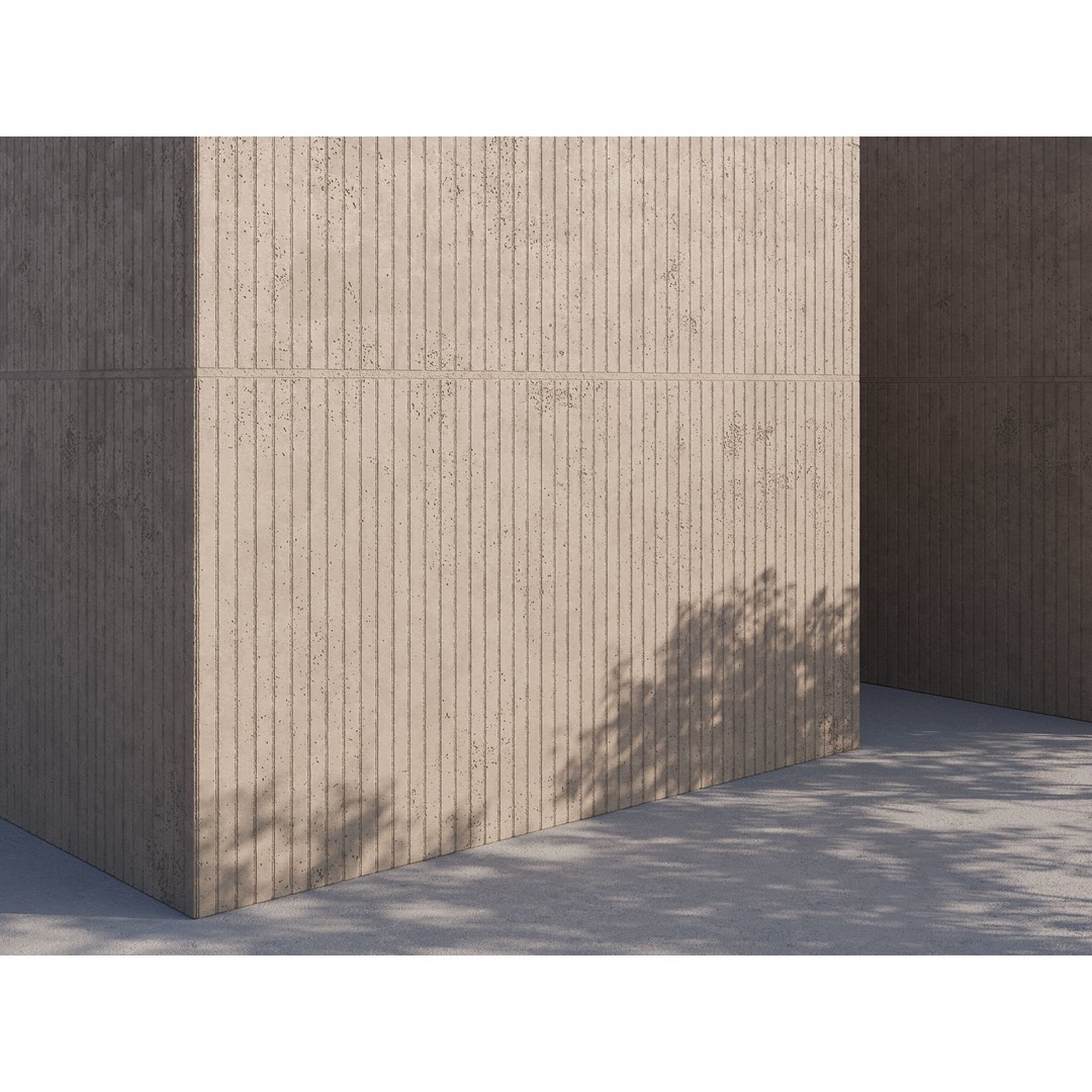 Concrete 3D Model – Structured PBR Materials, 8K Seamless Textures - View 62