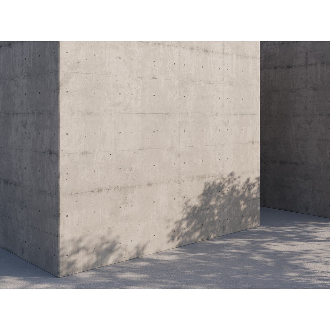 Concrete 3D Model – Structured PBR Materials, 8K Seamless Textures - View 8
