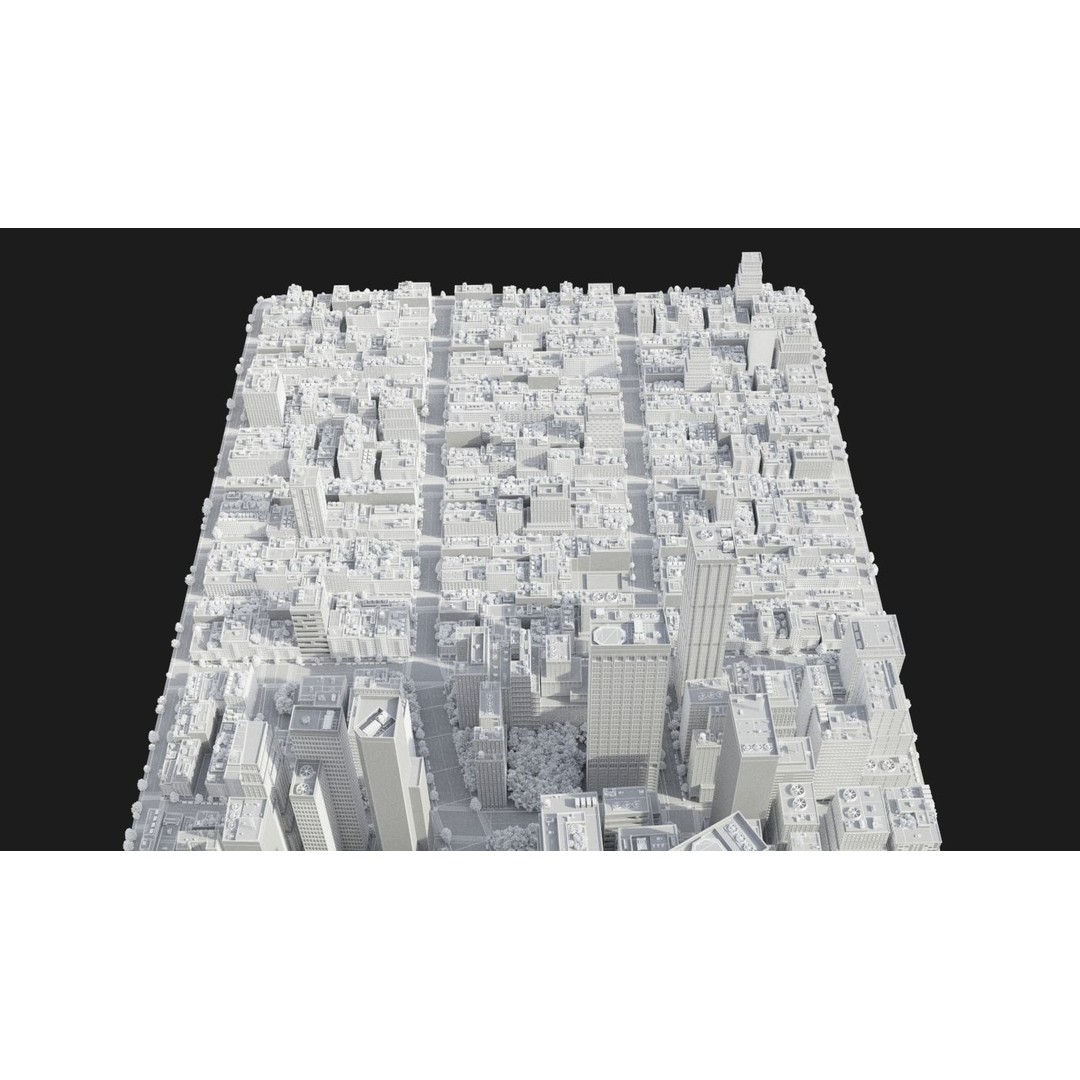 City R5 3D Model – Real World Scale Urban Environment, V-Ray