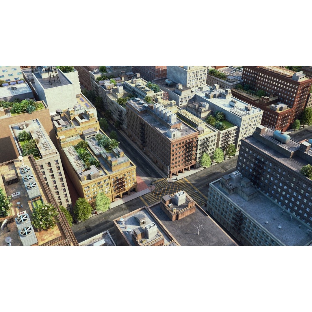 City R5 3D Model – Real World Scale Urban Environment, V-Ray - View 16