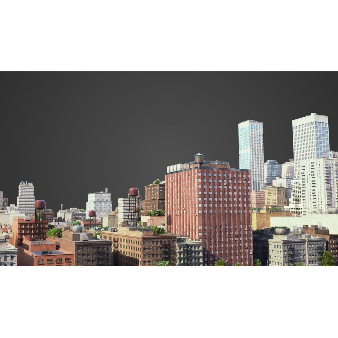 City R5 3D Model – Real World Scale Urban Environment, V-Ray - View 22