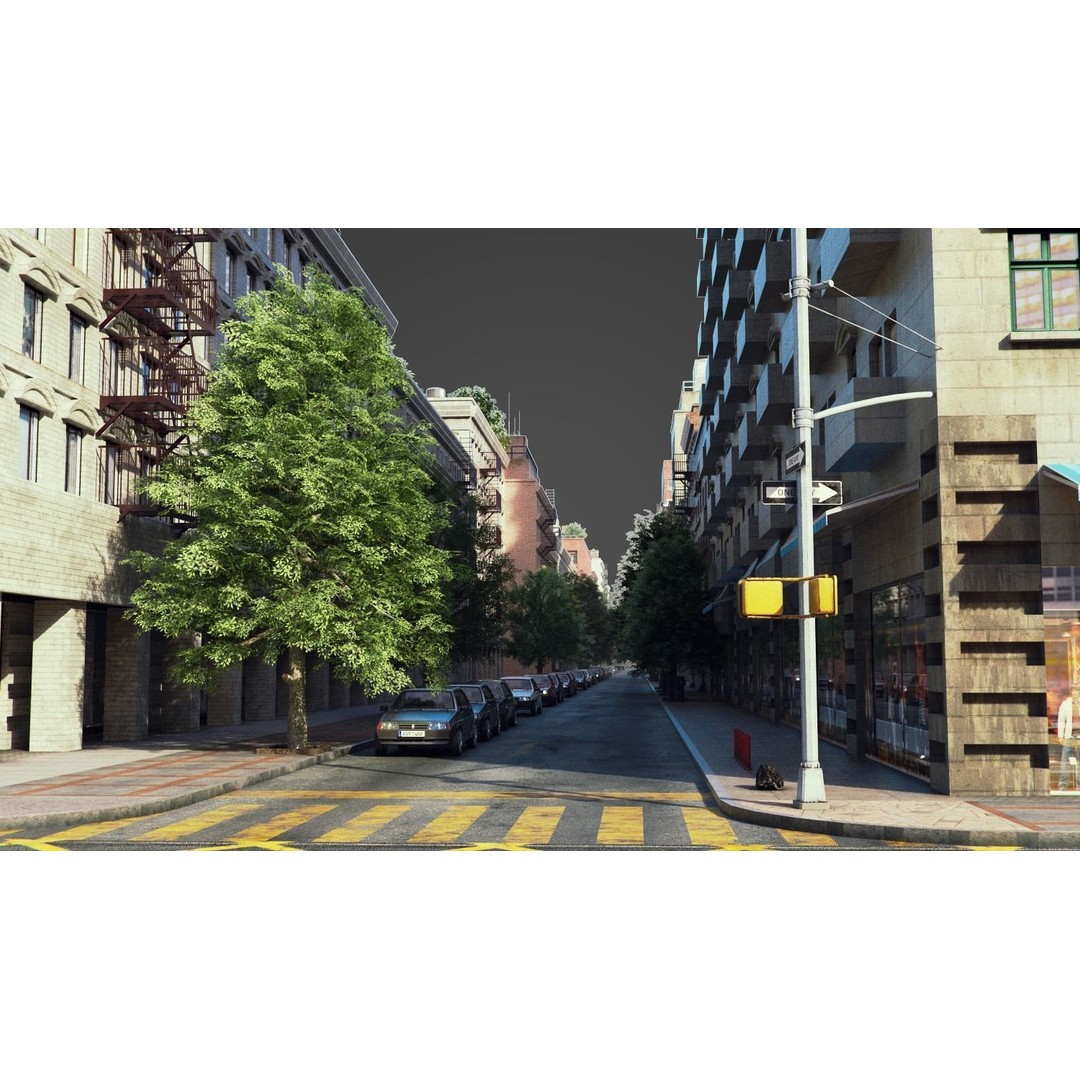 City R5 3D Model – Real World Scale Urban Environment, V-Ray - View 27