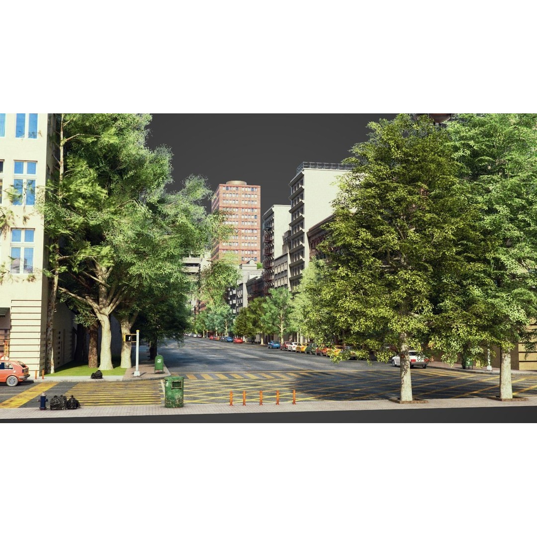 City R5 3D Model – Real World Scale Urban Environment, V-Ray - View 30