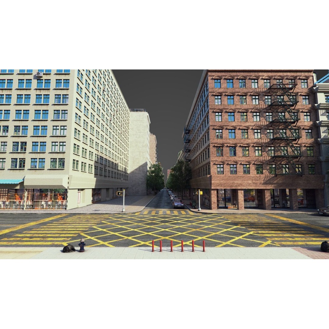 City R5 3D Model – Real World Scale Urban Environment, V-Ray - View 32