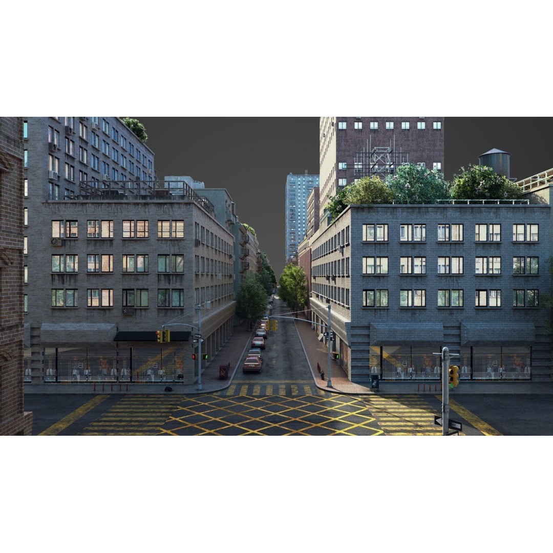 City R5 3D Model – Real World Scale Urban Environment, V-Ray - View 34