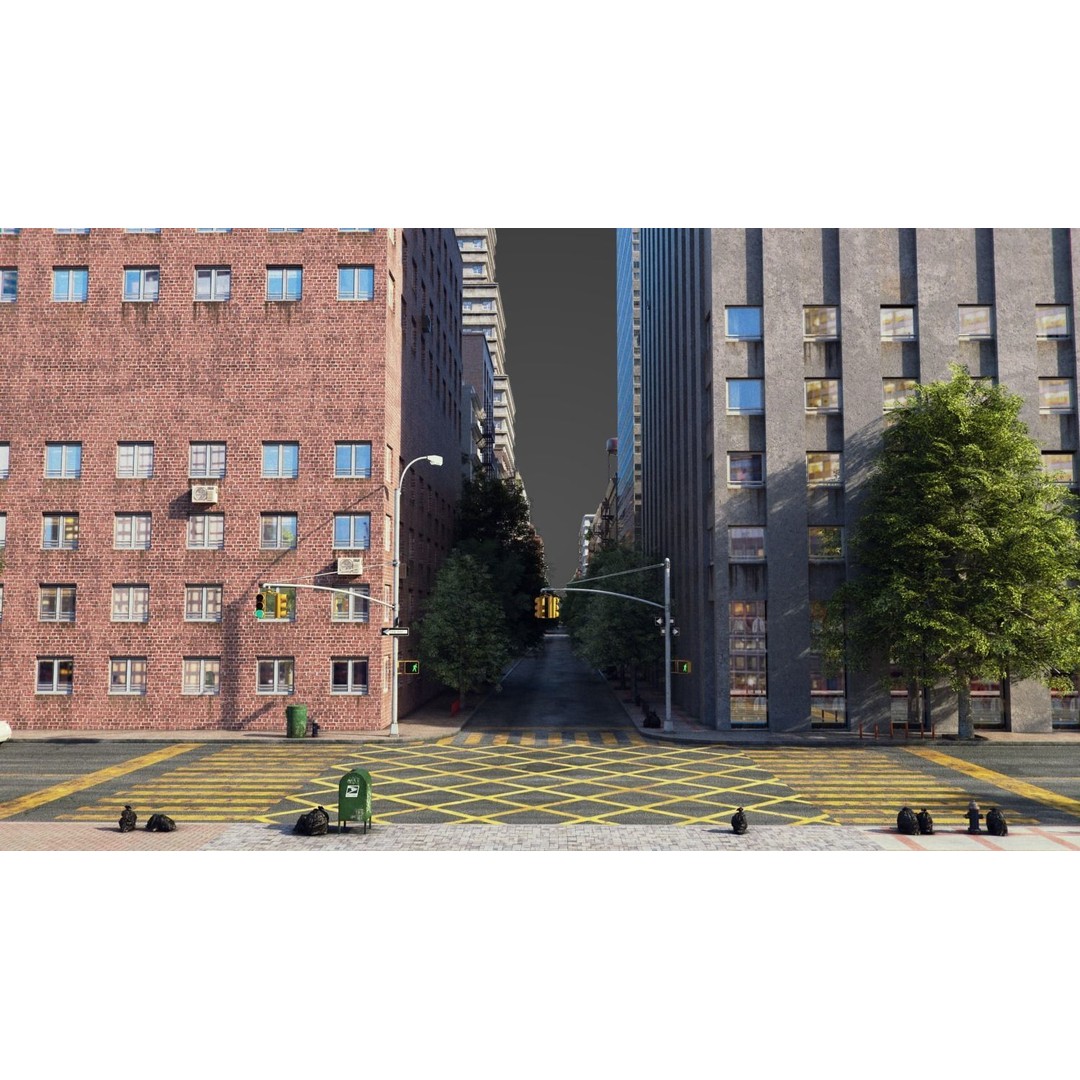 City R5 3D Model – Real World Scale Urban Environment, V-Ray - View 39
