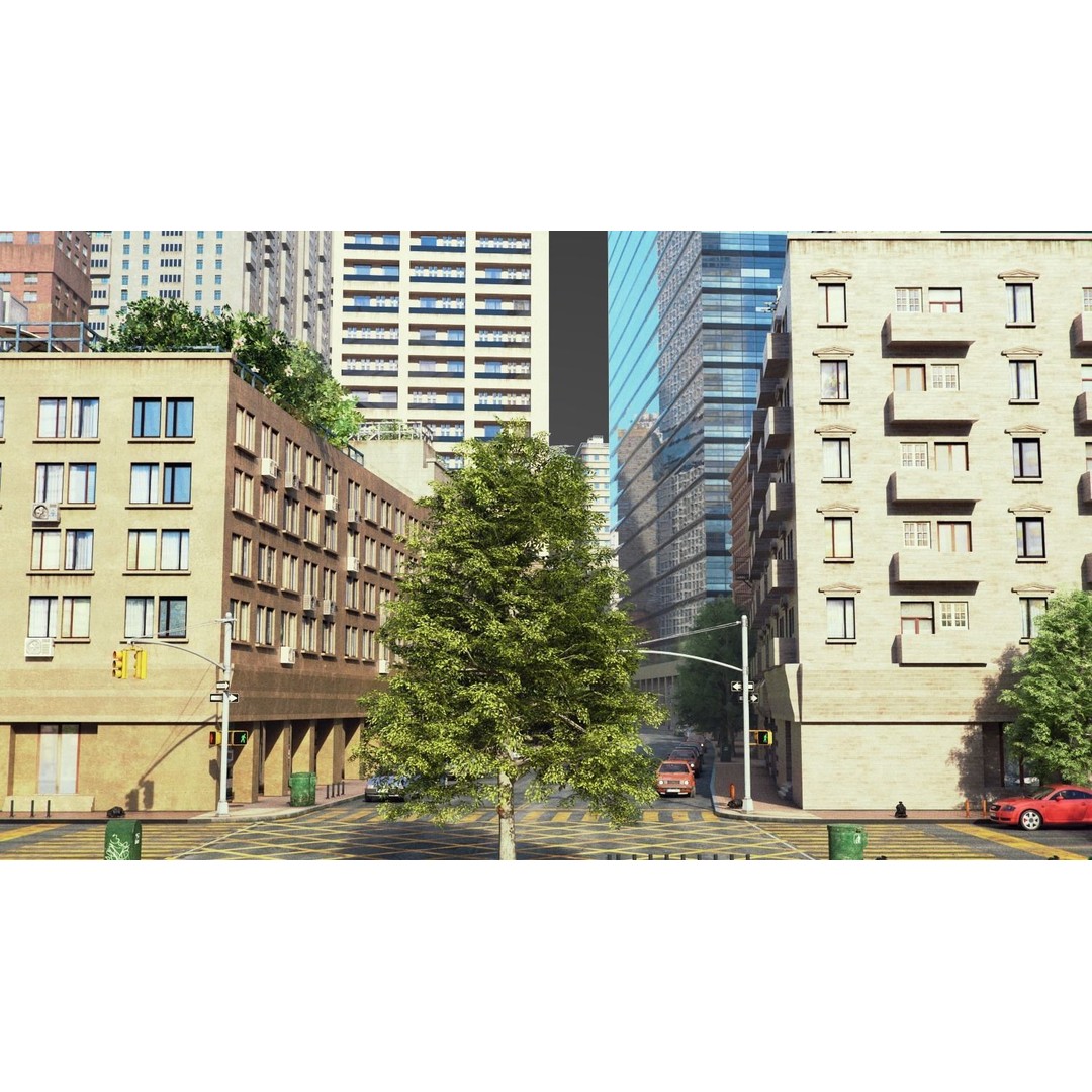 City R5 3D Model – Real World Scale Urban Environment, V-Ray - View 5