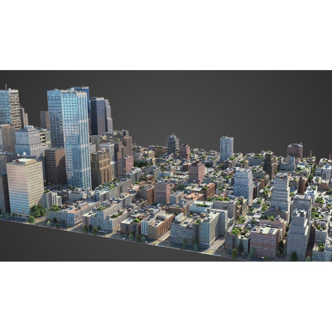 City R5 3D Model – Real World Scale Urban Environment, V-Ray - View 9