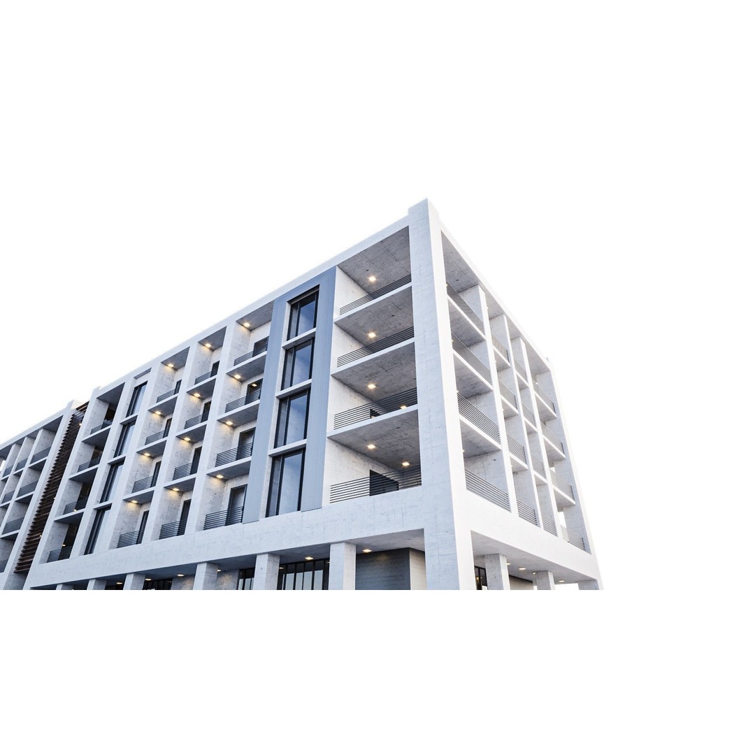 Apartment Building 3D Model – High Poly PBR Asset, FBX & Blender - View 5