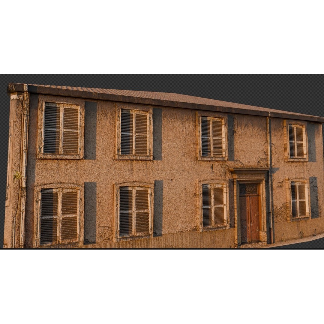 Old Buildings 3D Model – Low Poly Game-Ready Pack, FBX, OBJ, Blender - View 10