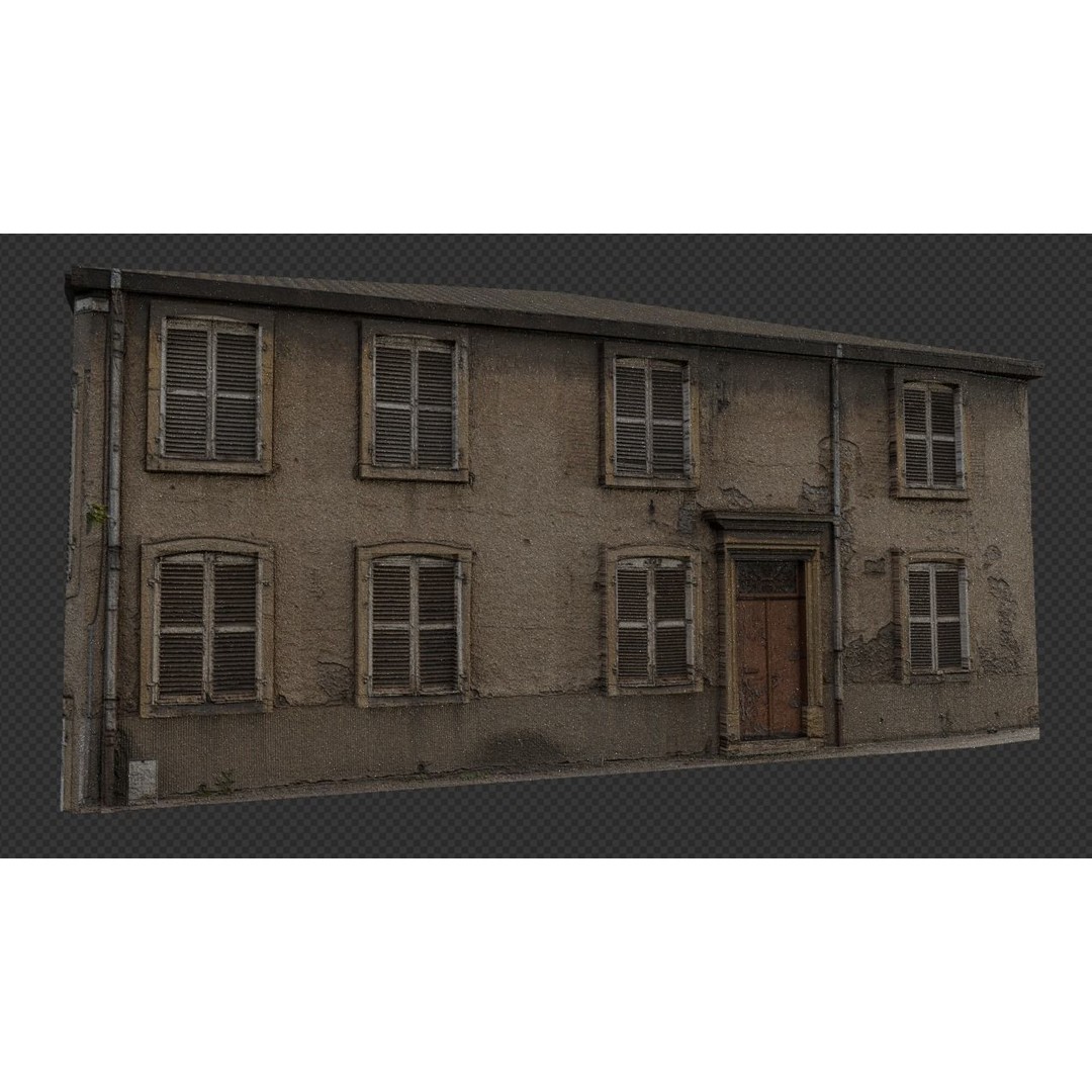 Old Buildings 3D Model – Low Poly Game-Ready Pack, FBX, OBJ, Blender - View 13