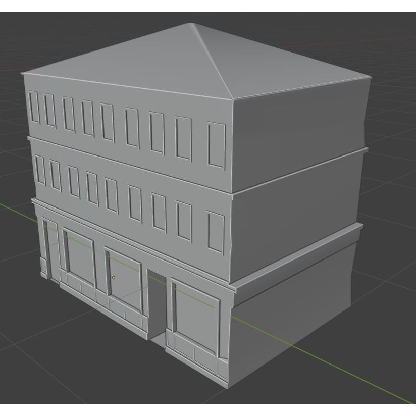 Old Buildings 3D Model – Low Poly Game-Ready Pack, FBX, OBJ, Blender - View 16