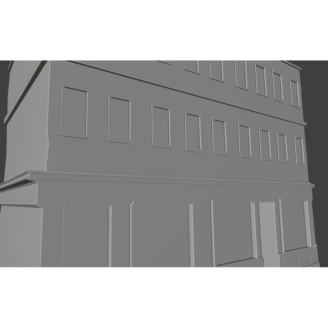 Old Buildings 3D Model – Low Poly Game-Ready Pack, FBX, OBJ, Blender - View 17