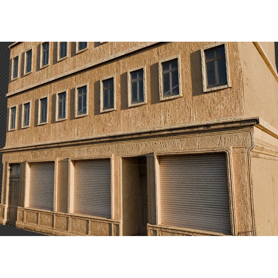 Old Buildings 3D Model – Low Poly Game-Ready Pack, FBX, OBJ, Blender - View 18