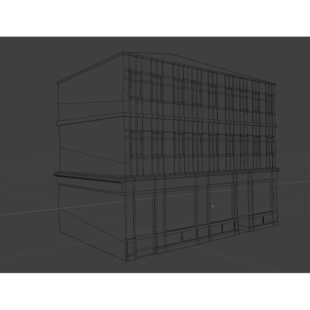 Old Buildings 3D Model – Low Poly Game-Ready Pack, FBX, OBJ, Blender - View 19