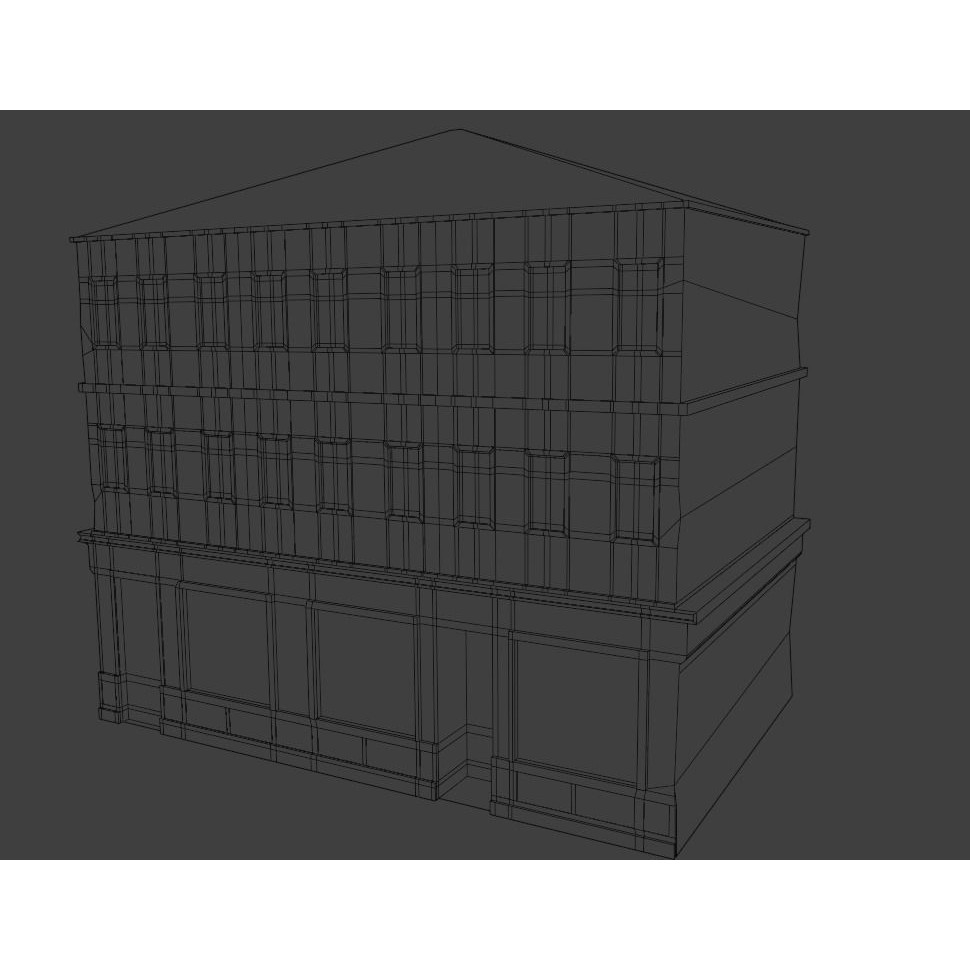 Old Buildings 3D Model – Low Poly Game-Ready Pack, FBX, OBJ, Blender - View 20