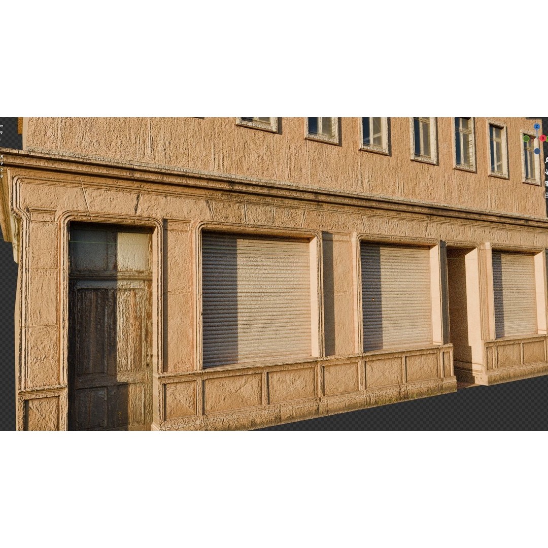 Old Buildings 3D Model – Low Poly Game-Ready Pack, FBX, OBJ, Blender - View 22