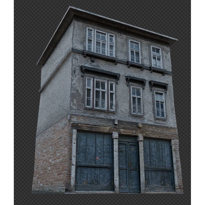 Old Buildings 3D Model – Low Poly Game-Ready Pack, FBX, OBJ, Blender - View 25
