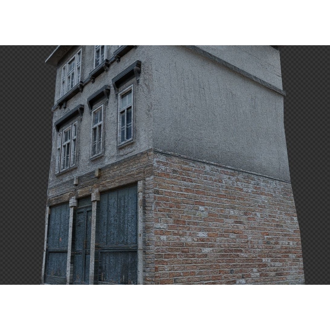 Old Buildings 3D Model – Low Poly Game-Ready Pack, FBX, OBJ, Blender - View 27