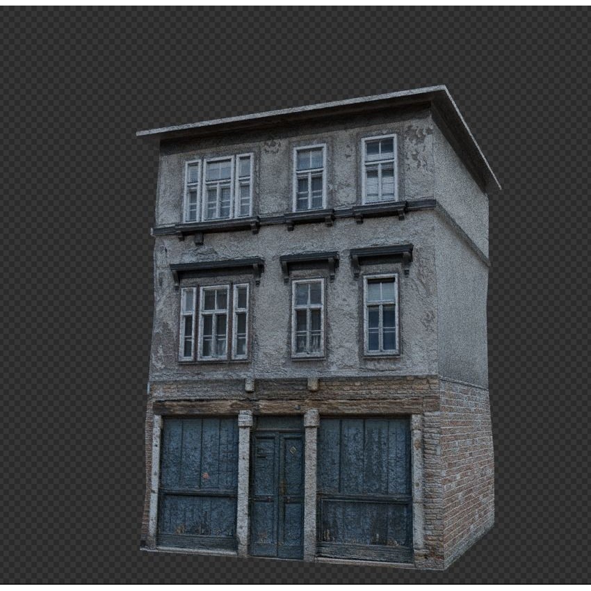 Old Buildings 3D Model – Low Poly Game-Ready Pack, FBX, OBJ, Blender - View 28