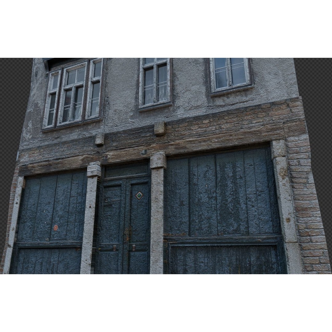 Old Buildings 3D Model – Low Poly Game-Ready Pack, FBX, OBJ, Blender - View 29