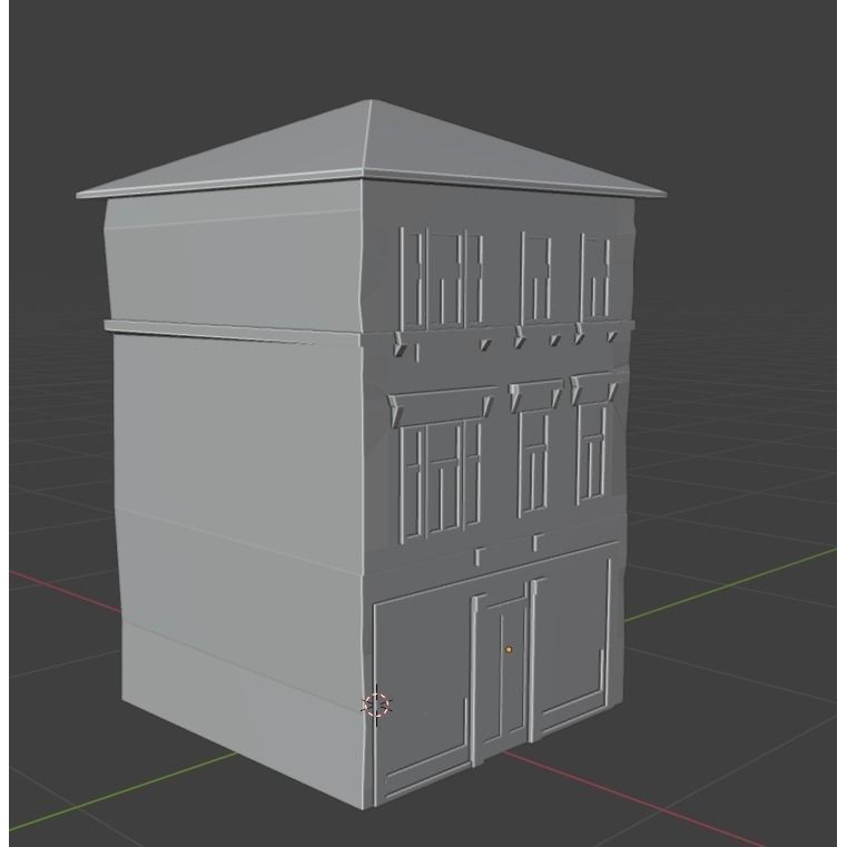 Old Buildings 3D Model – Low Poly Game-Ready Pack, FBX, OBJ, Blender - View 30
