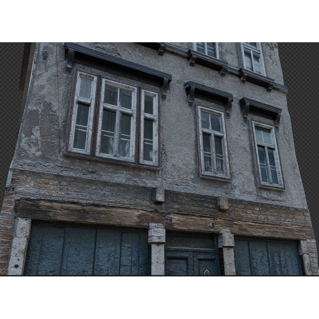 Old Buildings 3D Model – Low Poly Game-Ready Pack, FBX, OBJ, Blender - View 32