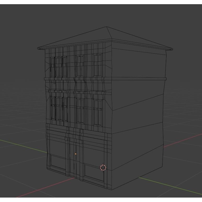 Old Buildings 3D Model – Low Poly Game-Ready Pack, FBX, OBJ, Blender - View 33