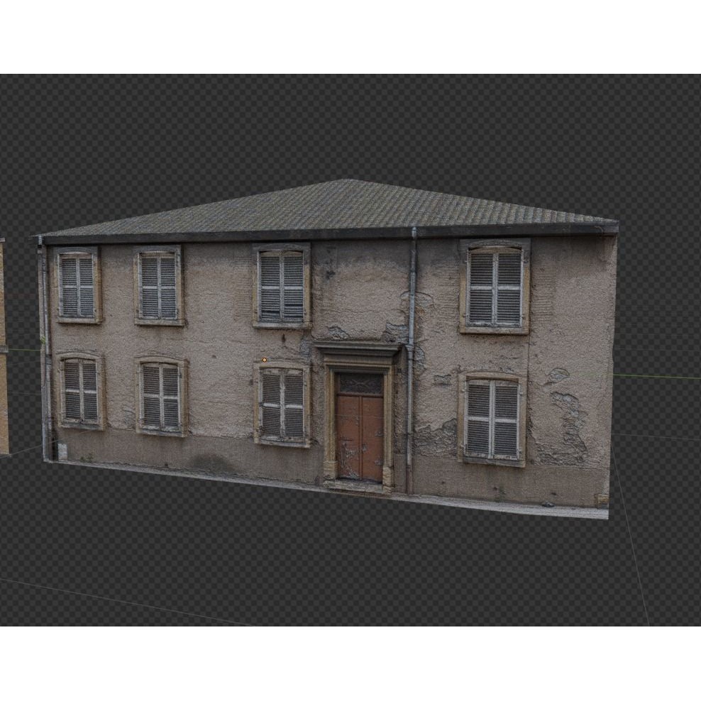 Old Buildings 3D Model – Low Poly Game-Ready Pack, FBX, OBJ, Blender - View 4