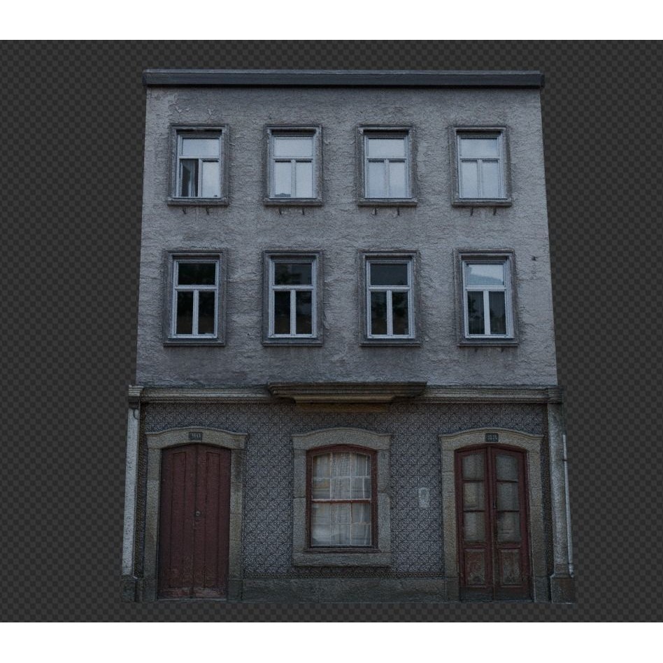 Old Buildings 3D Model – Low Poly Game-Ready Pack, FBX, OBJ, Blender - View 40