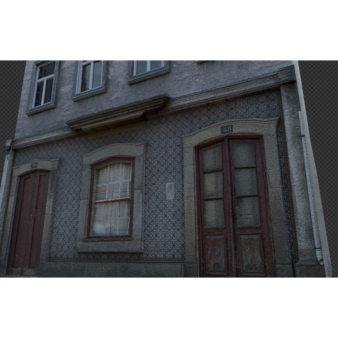 Old Buildings 3D Model – Low Poly Game-Ready Pack, FBX, OBJ, Blender - View 41