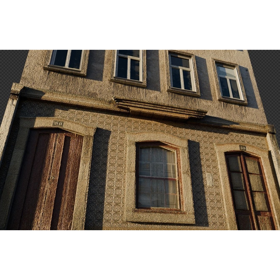 Old Buildings 3D Model – Low Poly Game-Ready Pack, FBX, OBJ, Blender - View 42