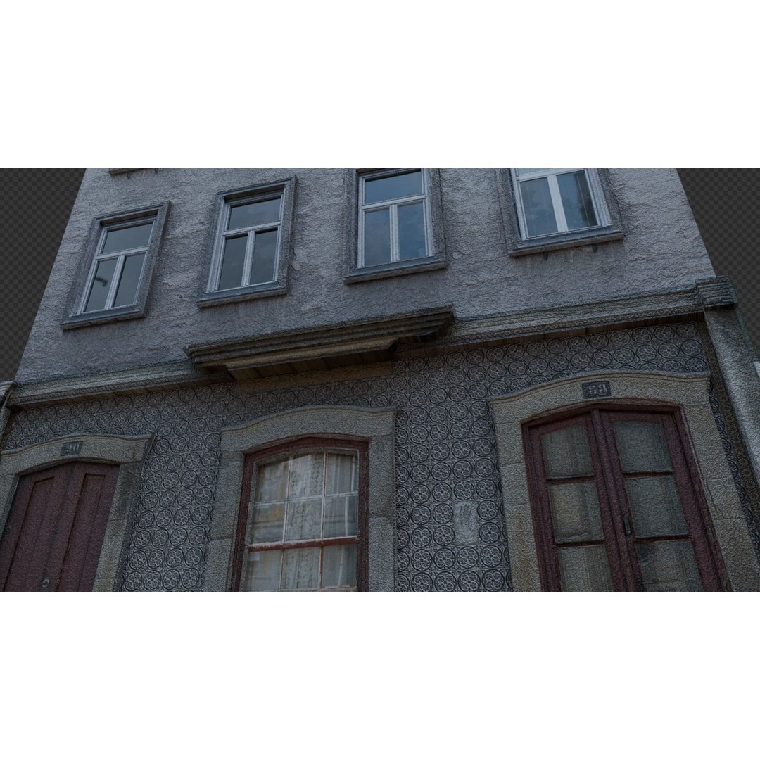 Old Buildings 3D Model – Low Poly Game-Ready Pack, FBX, OBJ, Blender - View 43