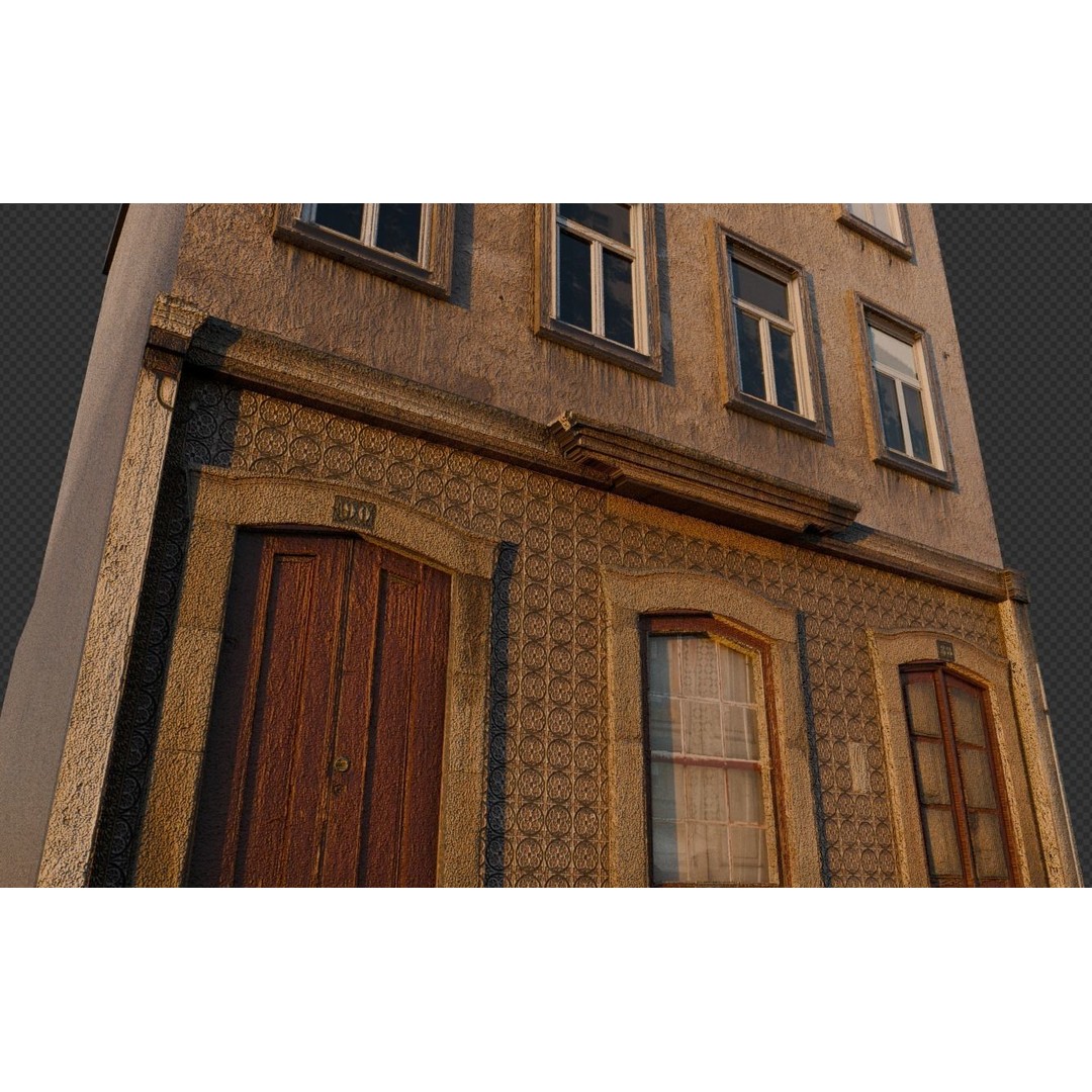 Old Buildings 3D Model – Low Poly Game-Ready Pack, FBX, OBJ, Blender - View 44