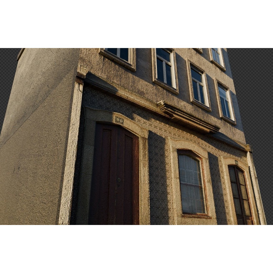 Old Buildings 3D Model – Low Poly Game-Ready Pack, FBX, OBJ, Blender - View 45