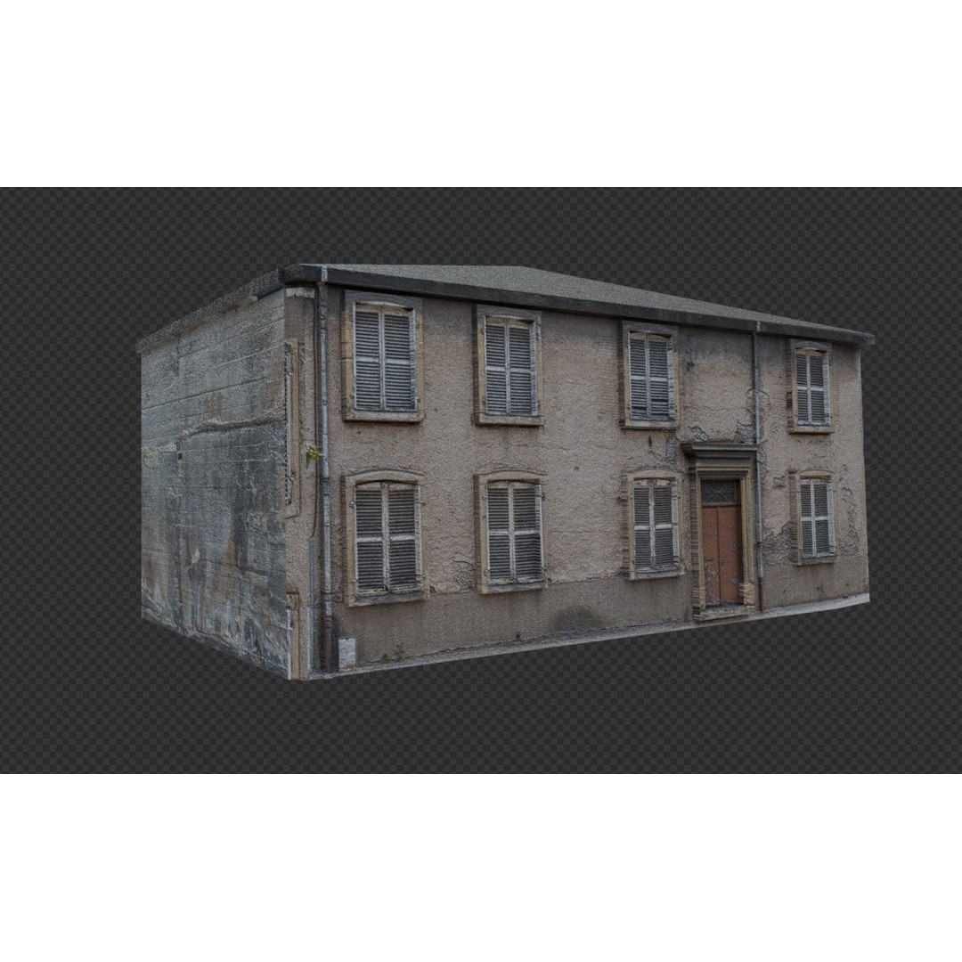 Old Buildings 3D Model – Low Poly Game-Ready Pack, FBX, OBJ, Blender - View 5