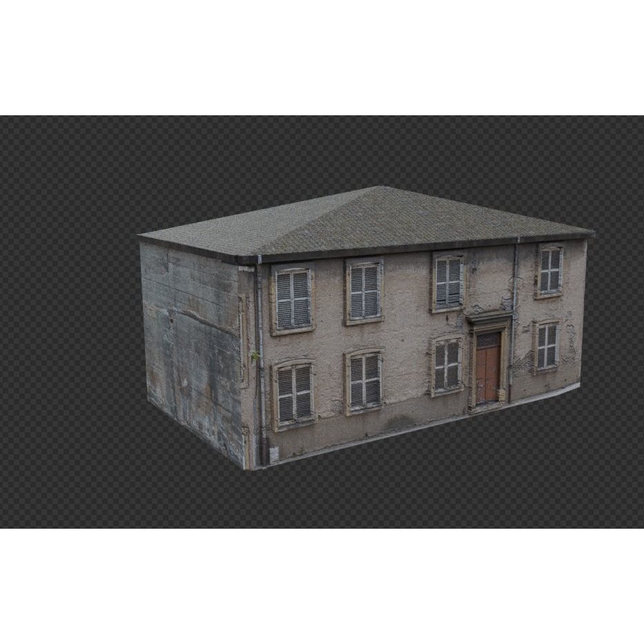Old Buildings 3D Model – Low Poly Game-Ready Pack, FBX, OBJ, Blender - View 7