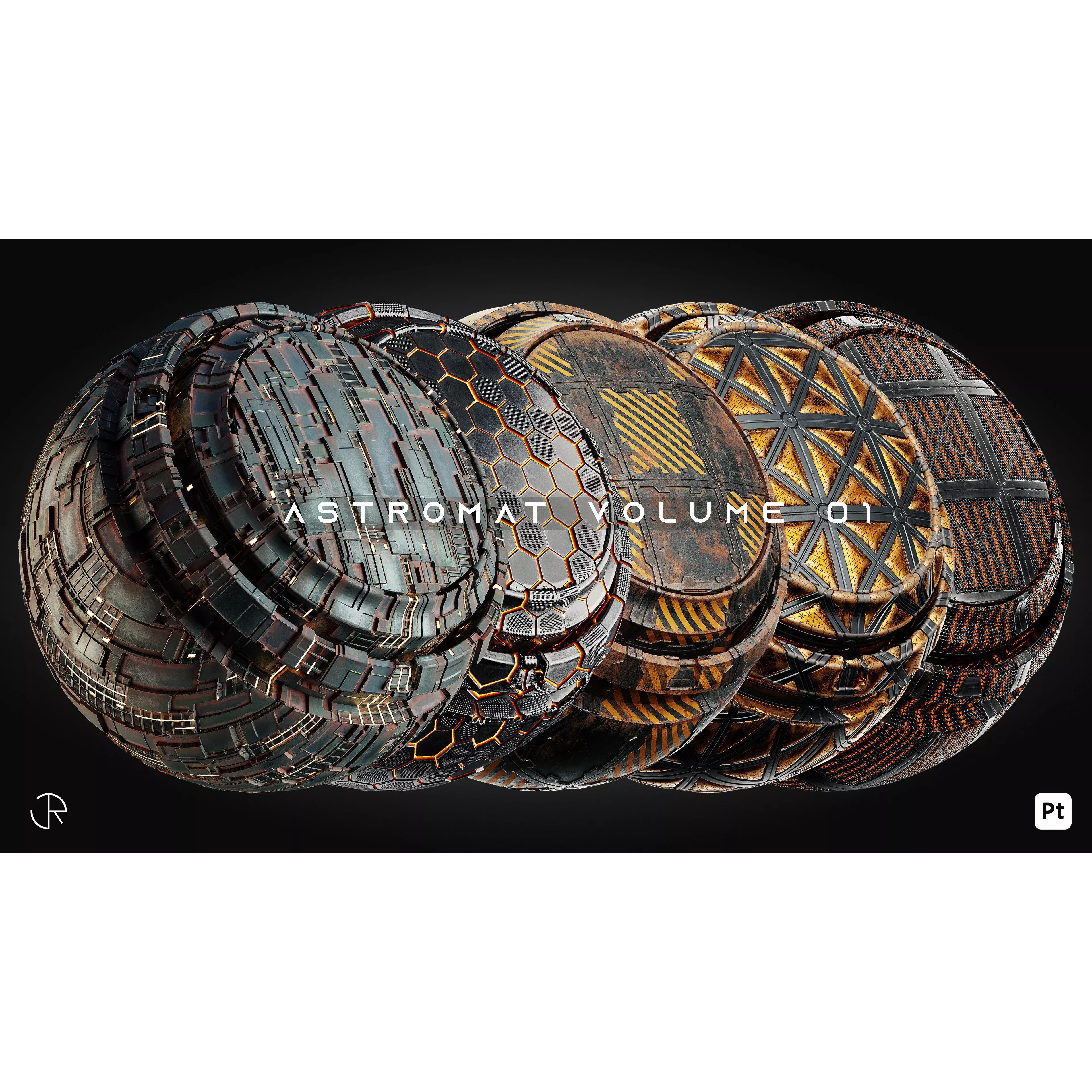 AstroMat Vol 01 - Sci-Fi Smart Materials 3D Model - View 2