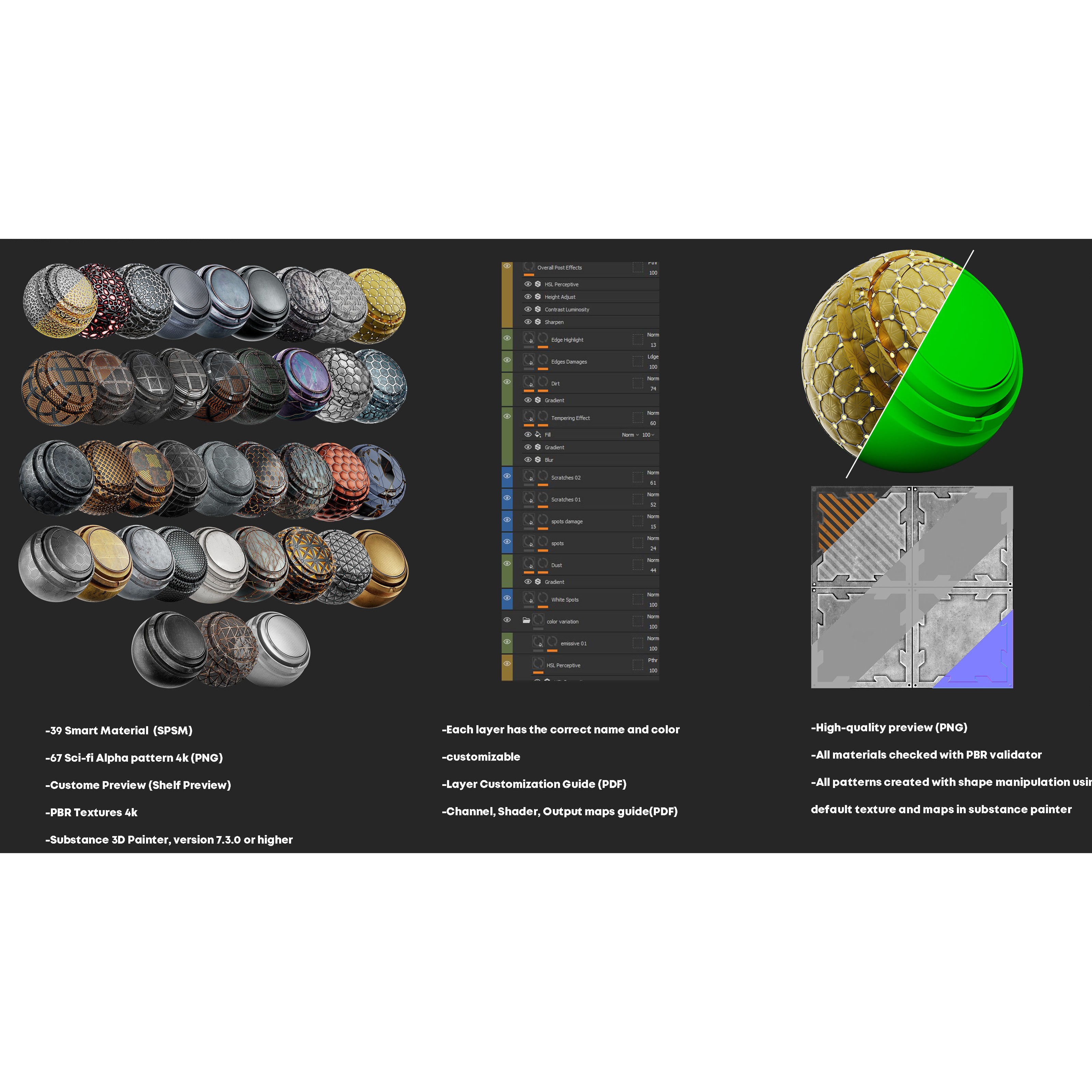 AstroMat Vol 01 - Sci-Fi Smart Materials 3D Model - View 3