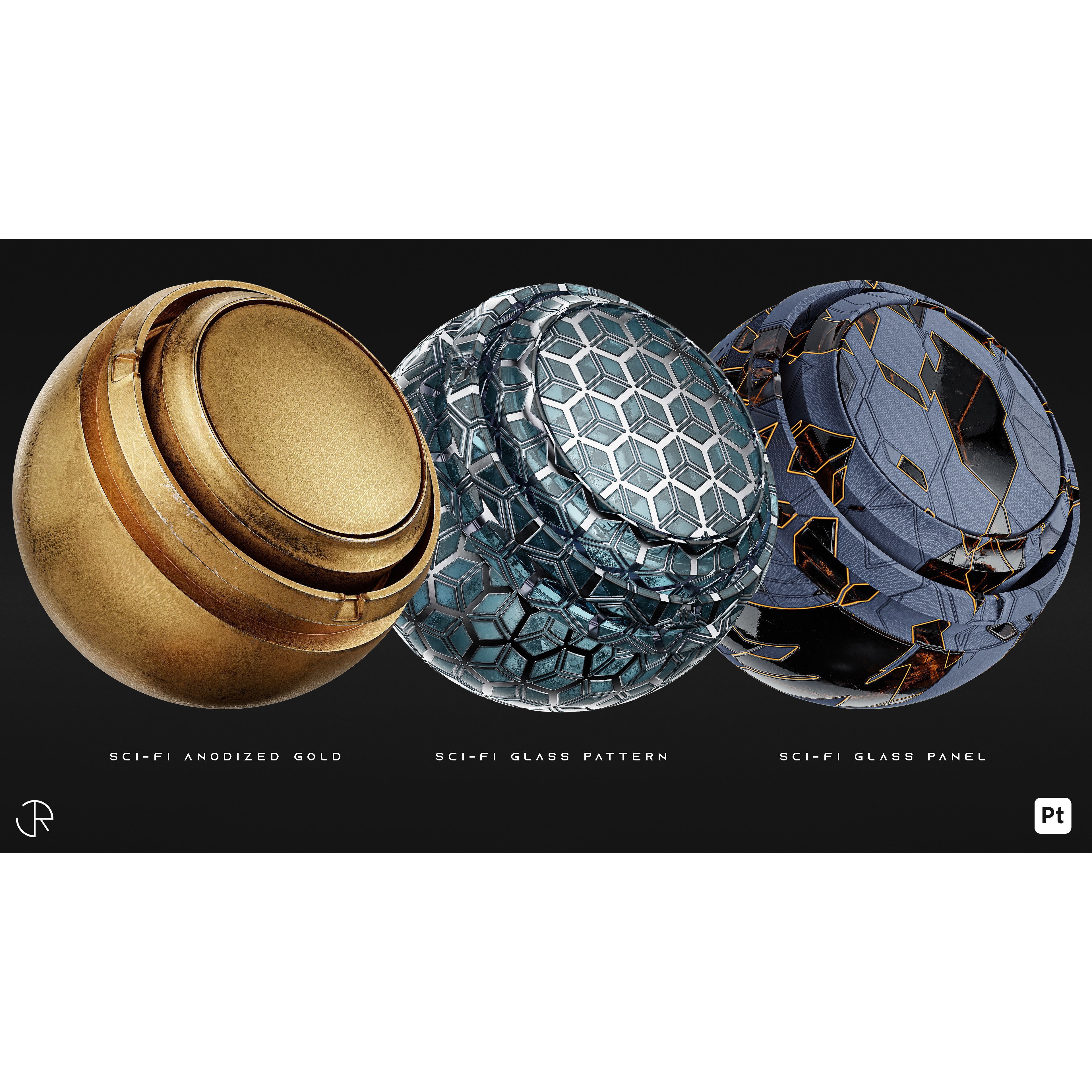 AstroMat Vol 01 - Sci-Fi Smart Materials 3D Model - View 8