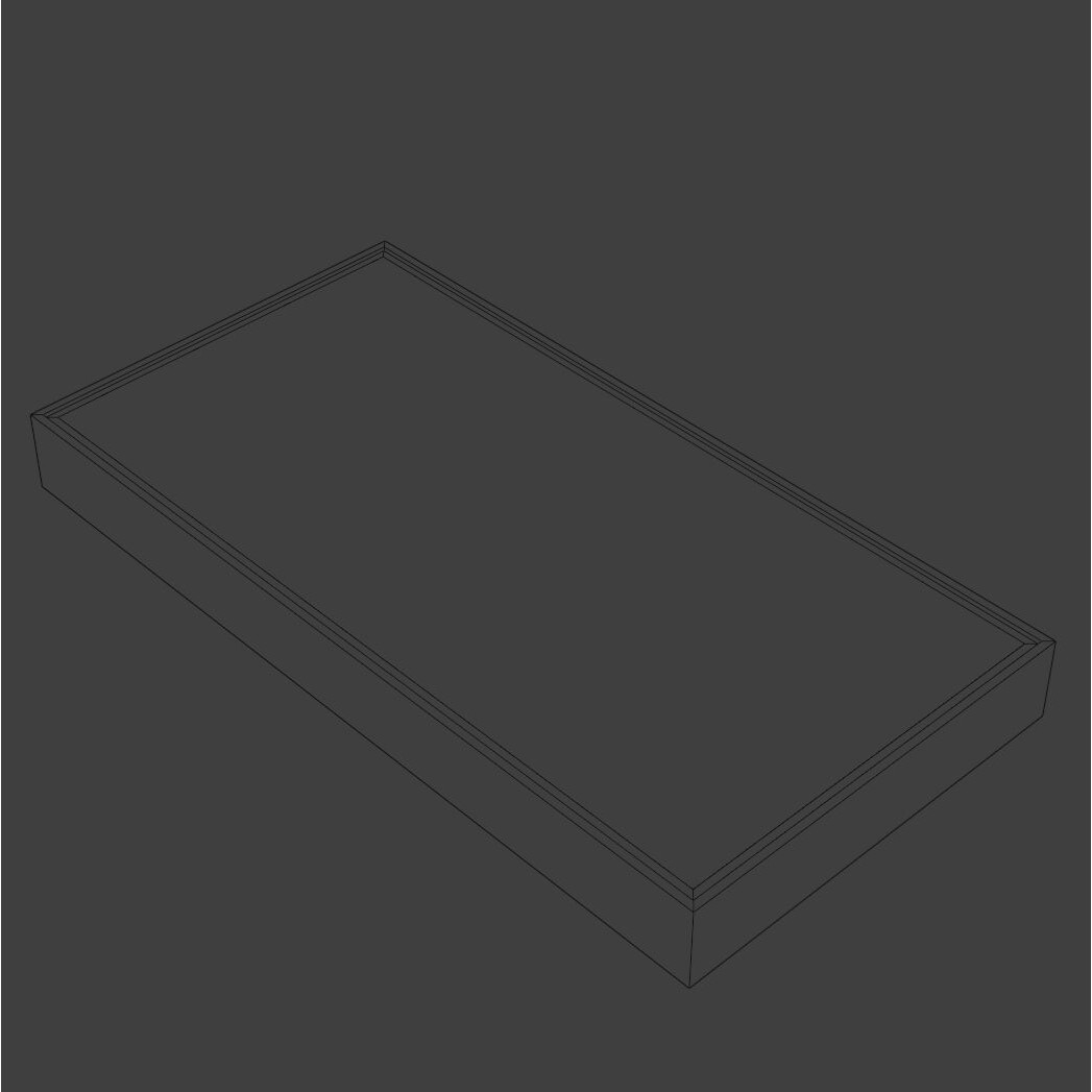 Modular Office Ceiling 3D Model – Low Poly Interior Asset, FBX - View 10